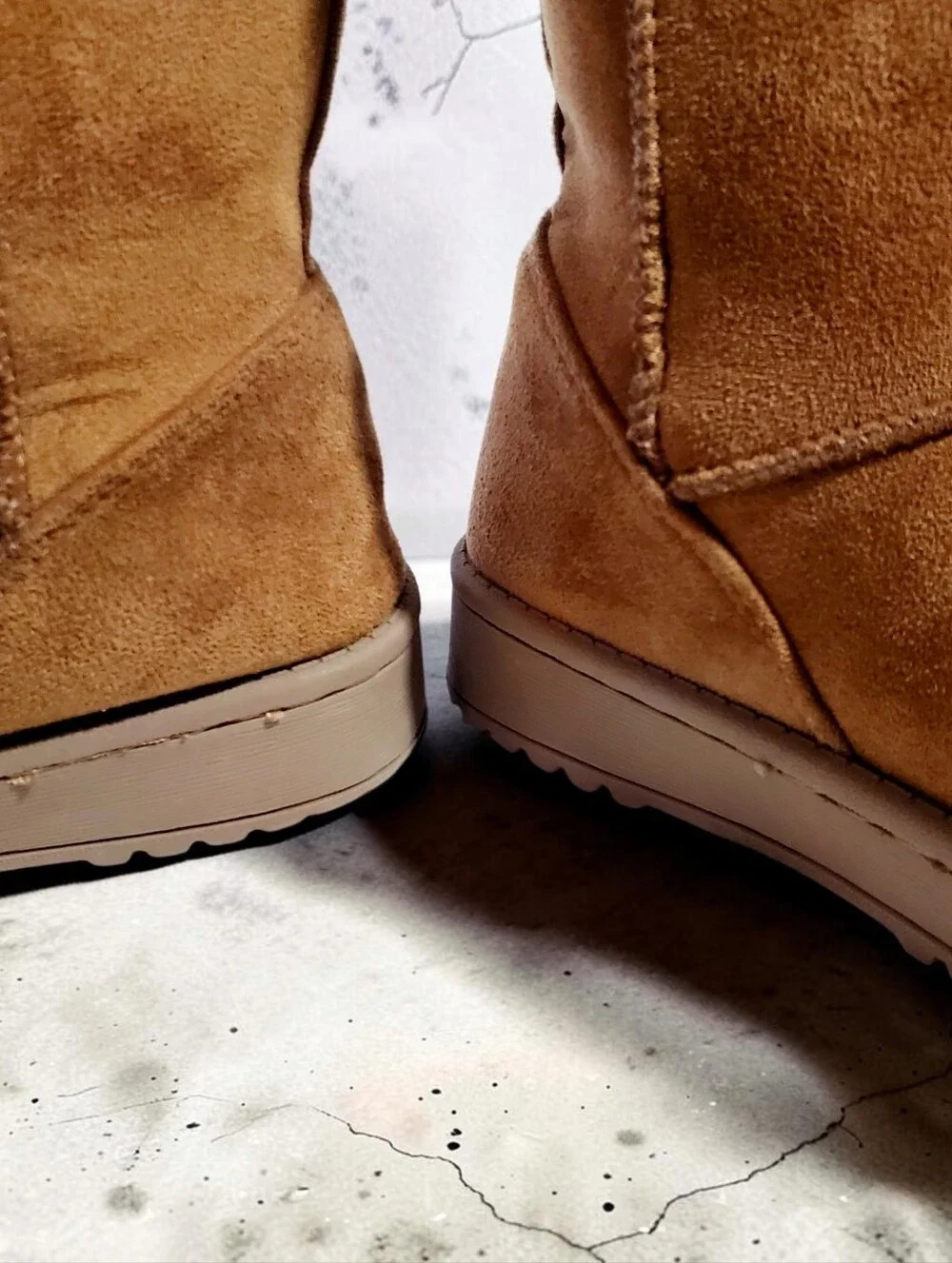 SO Abigail Girls Faux-Fur Winter Boots in Chestnut size 13